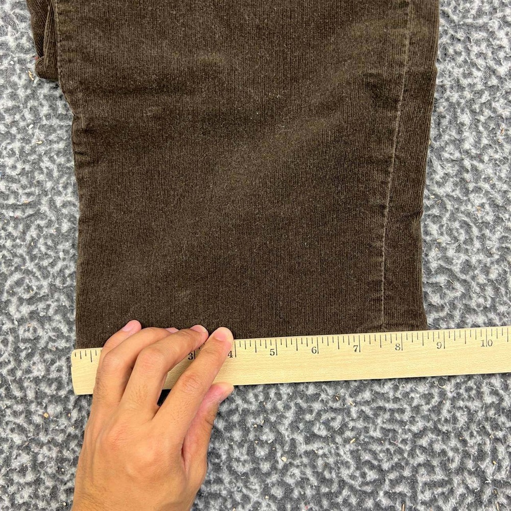 Chico's Pants Women 2 Regular Brown Corduroy Straight Leg Stretch Cotton - Picture 7 of 9